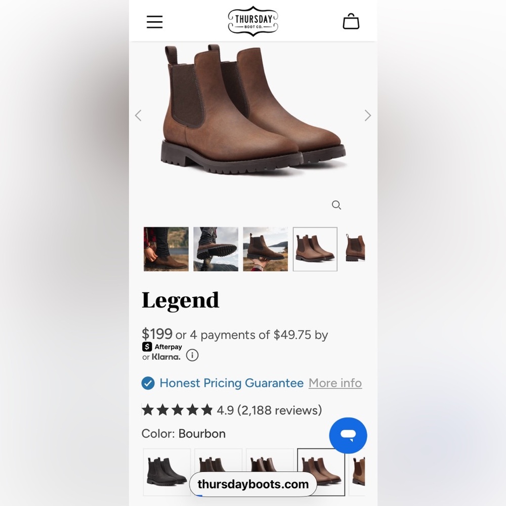 Thursday Boot Company Legend Chukka Boot — Bourbon Brown